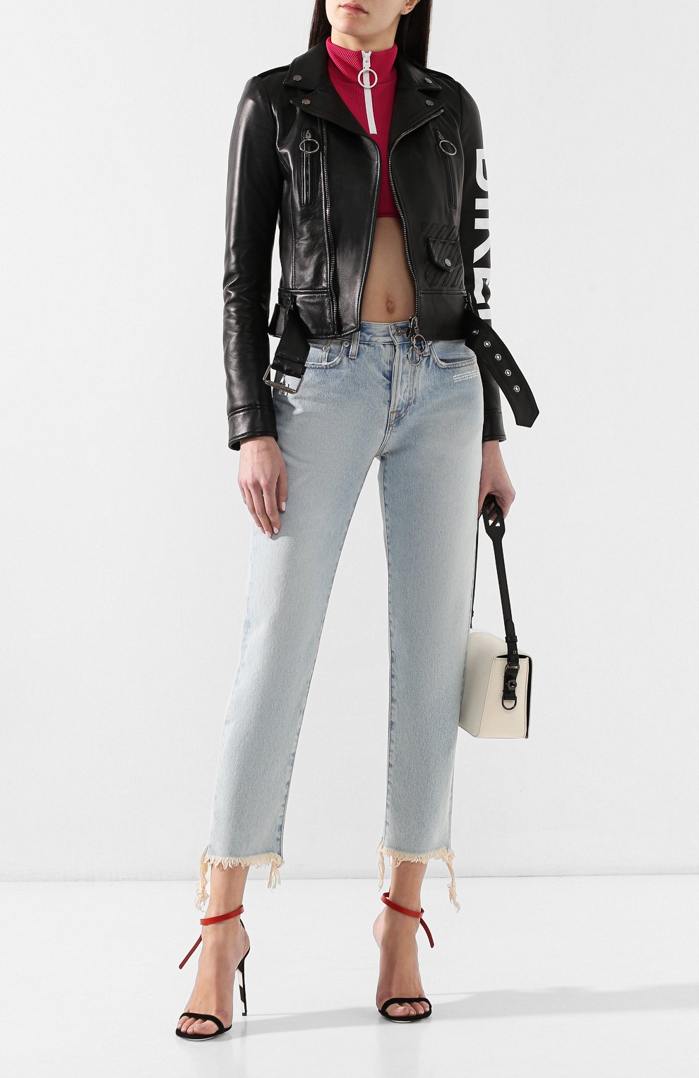 Кожаная куртка OFF-WHITE, арт. 0WJG002R197790581001, фото 2