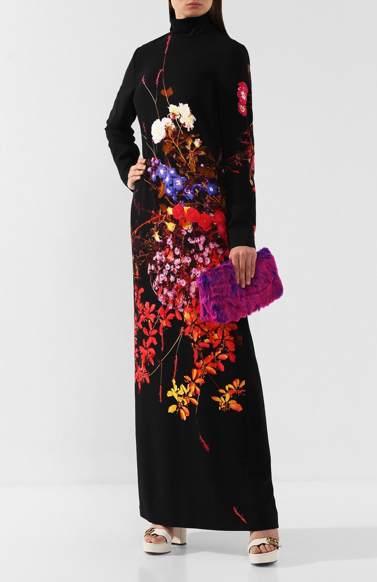 Женский клатч DRIES VAN NOTEN фуксия цвета, арт. 192-11523-251 | Фото 2 (Размер: small; Материал: Текстиль; Женское Кросс-КТ: Клатч-клатчи, Вечерняя сумка)