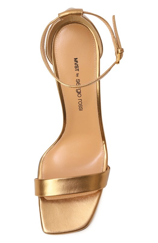 Кожаные босоножки MVST by Sergio Rossi MVST B15900/MNAZ03 Золотой  B15900/MNAZ03 Фото 6