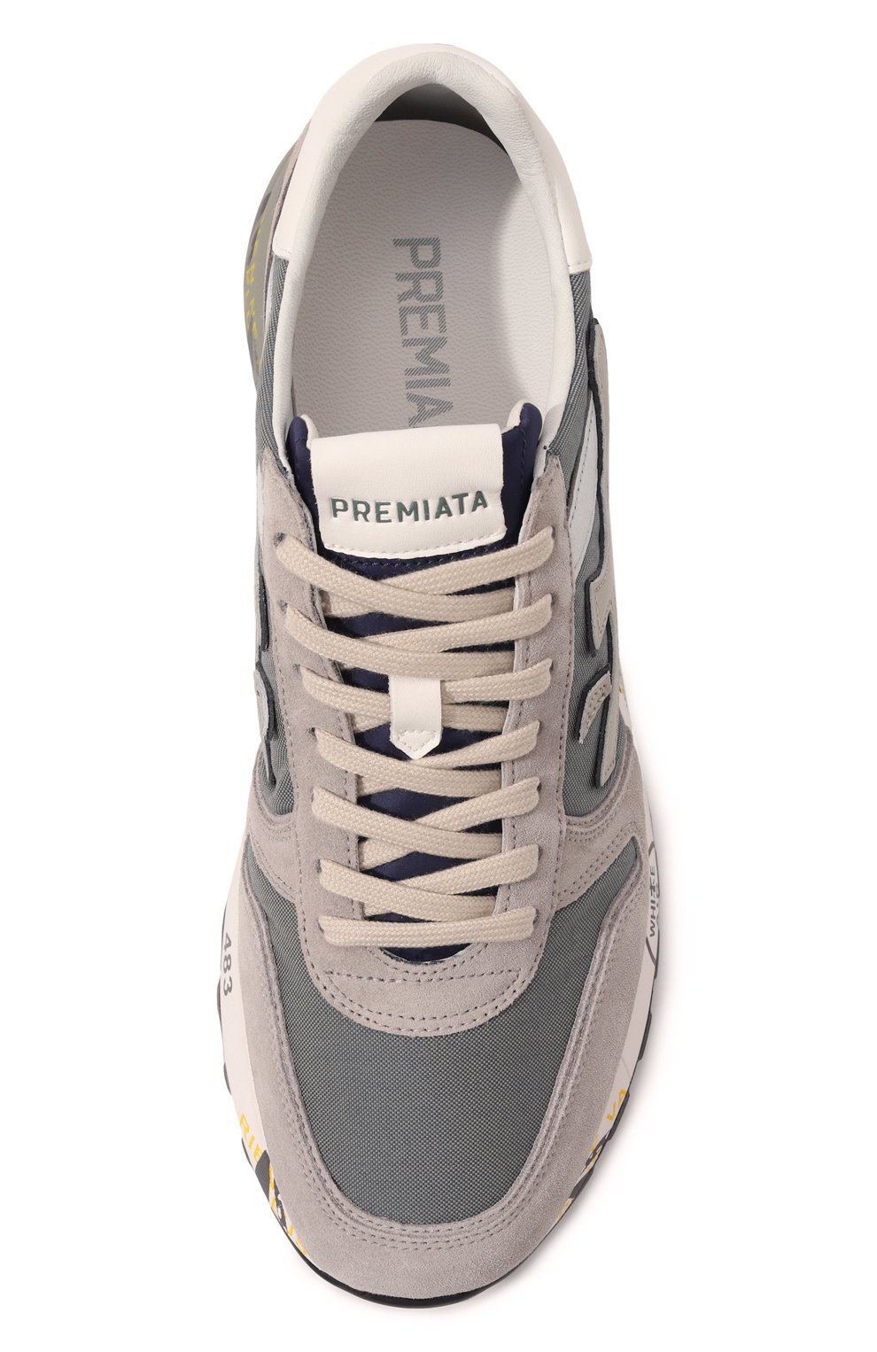 Комбинированные кроссовки PREMIATA синего цвета по цене 32100 руб., арт. MICK/VAR 6611, фото 6 Комбинированные кроссовки PREMIATA, арт. MICK/VAR 6611, фото 6