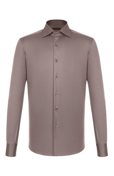 Мужская хлопковая рубашка MVST, арт. SLIM/GABRIELLE/R0UND/1628-JERSEY (INTERL0CK)