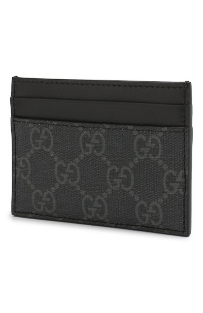 Футляр для кредитных карт gg supreme GUCCI черного цвета по цене 27650 руб., арт. 451277/91PAN, фото 2 Футляр для кредитных карт gg supreme GUCCI, арт. 451277/91PAN, фото 2