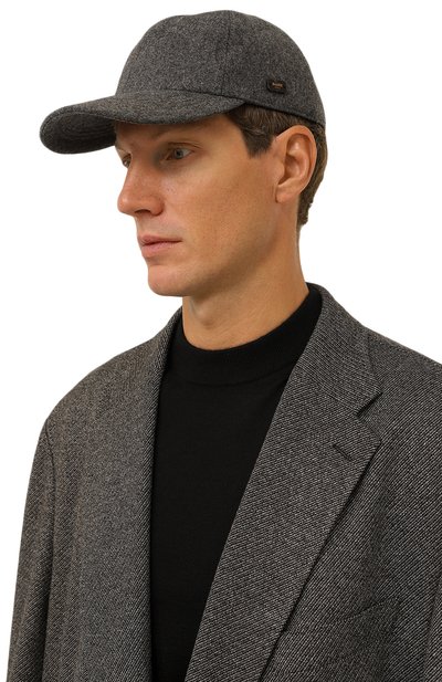 Шерстяная бейсболка MOORER серого цвета по цене 39950 руб., арт. R0BINS0N-GQ/M0UCL100001, фото 2 Шерстяная бейсболка MOORER, арт. R0BINS0N-GQ/M0UCL100001, фото 2