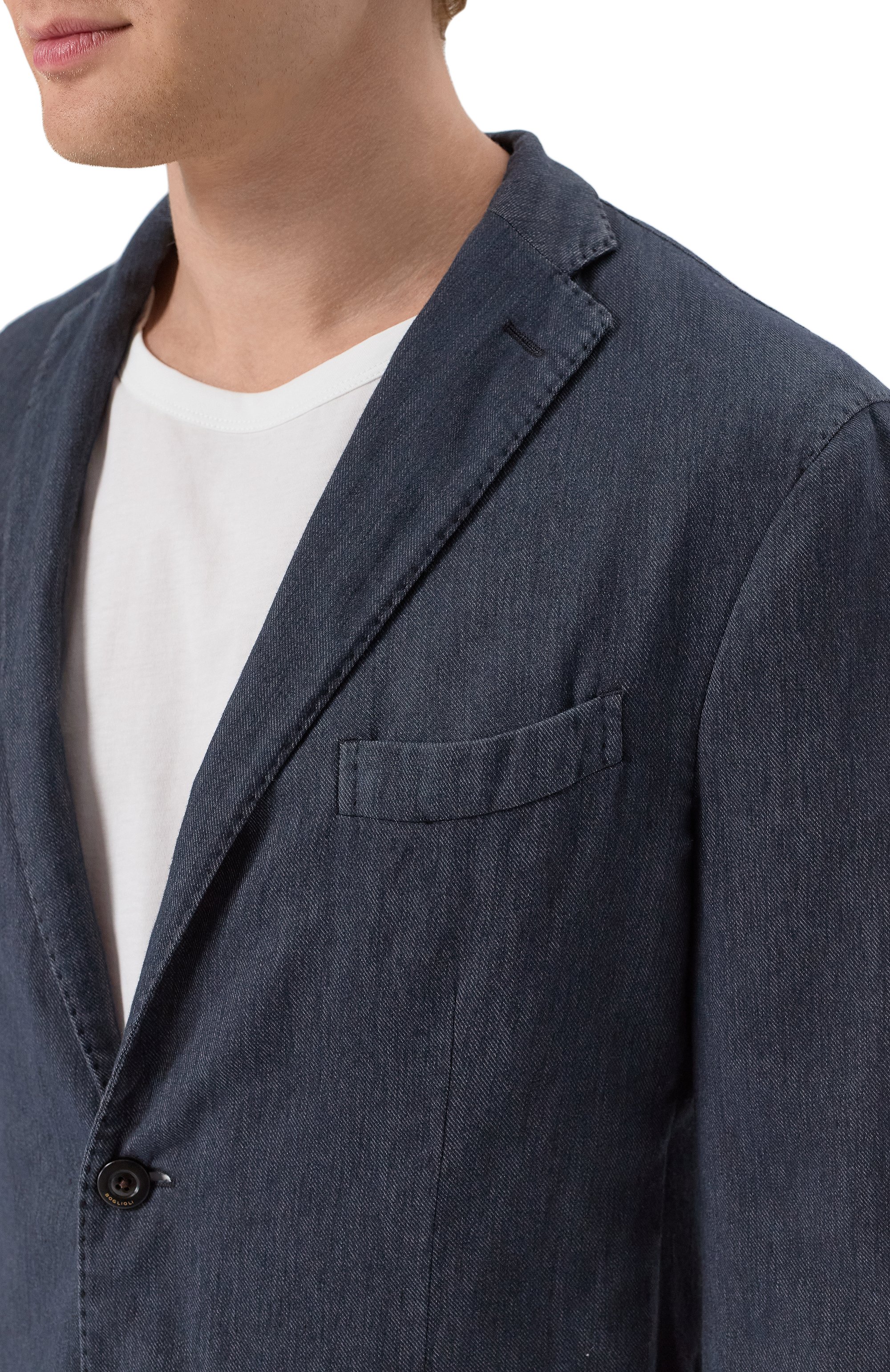 Пиджак из хлопка и льна BOGLIOLI, арт. N1302Q/SB4407, фото 7