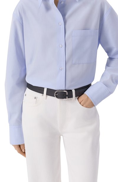 Кожаный ремень LONGCHAMP черного цвета по цене 27900 руб., арт. 40102J48/J48, фото 2 Кожаный ремень LONGCHAMP, арт. 40102J48/J48, фото 2