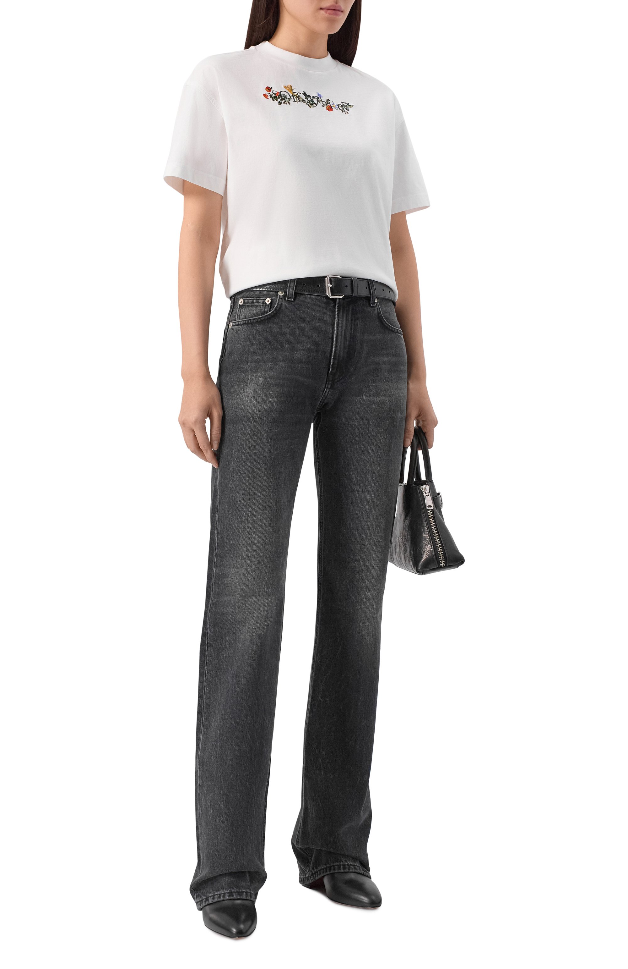 Хлопковая футболка OFF-WHITE, арт. 0WAA089F25JER002, фото 2