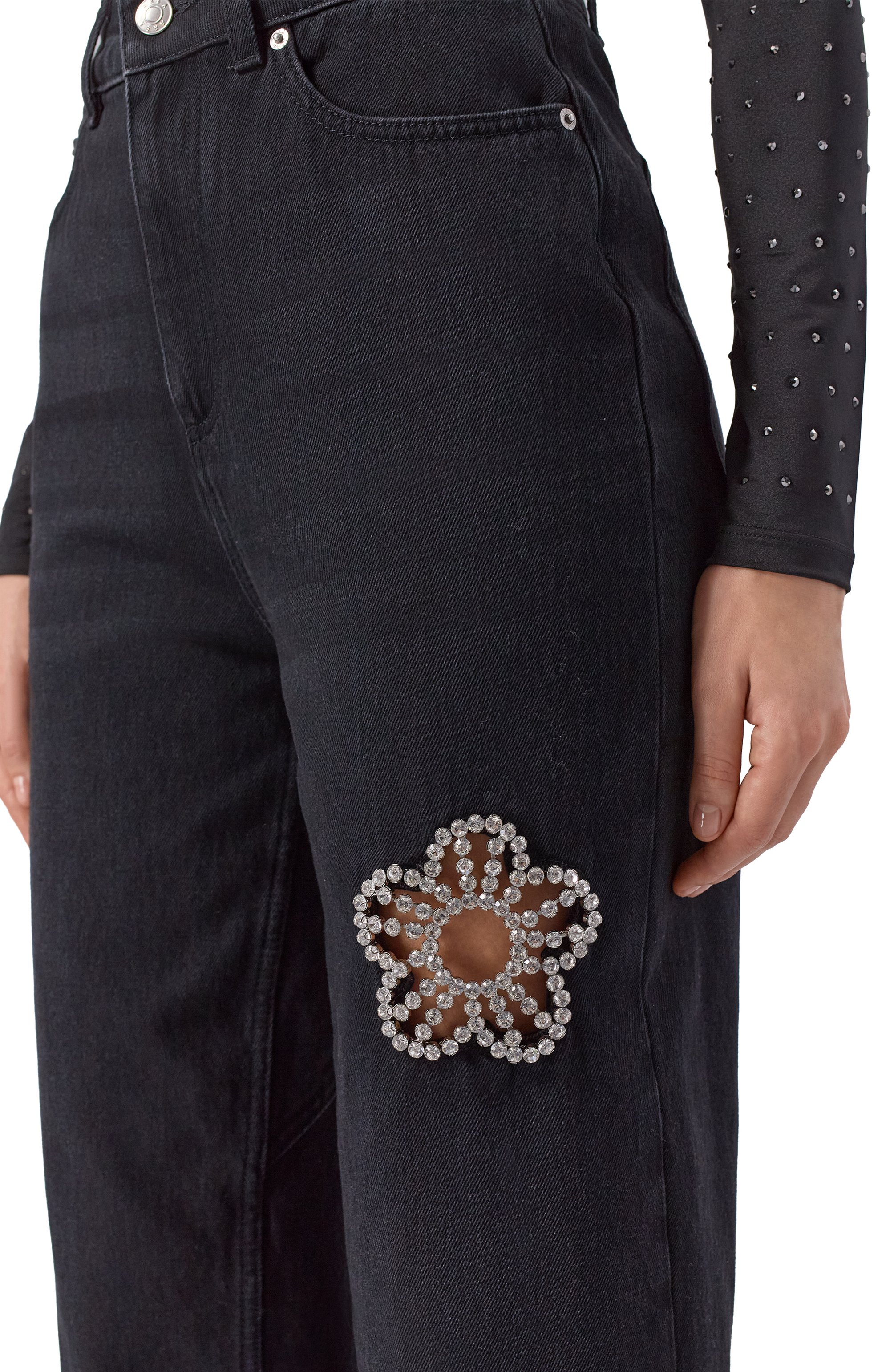 Джинсы AREA черного цвета по цене 98450 руб., арт. PF25AWPA0079DE01, фото 5 Джинсы AREA, арт. PF25AWPA0079DE01, фото 5