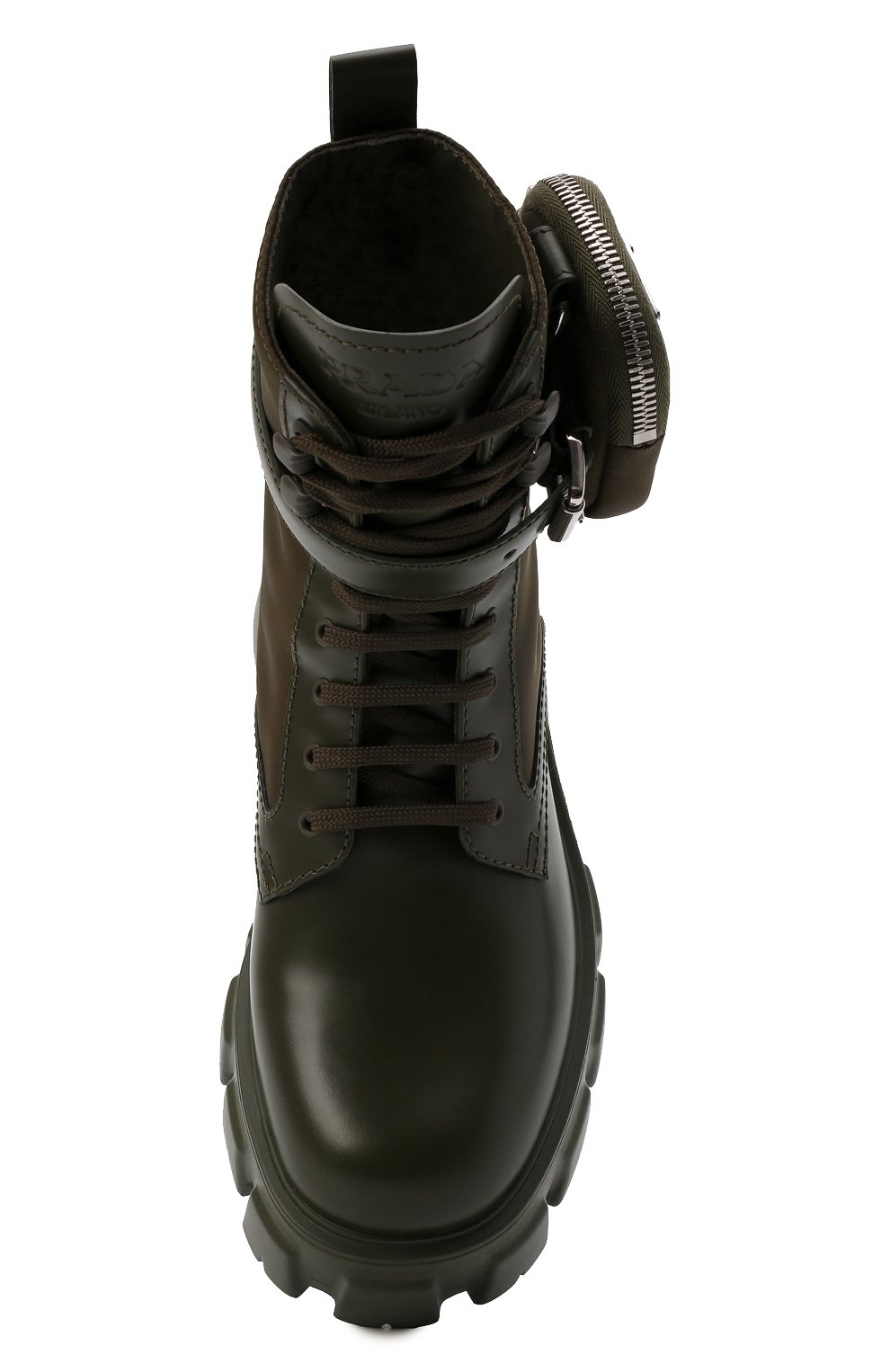 Кожаные ботинки monolith PRADA, арт. 1T255M-3LJS-F0161-B055, фото 6