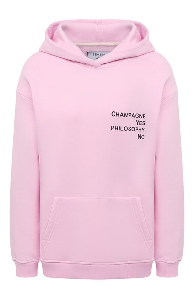 Женский хлопковое худи SEVEN LAB, арт. HW20-CYPN-P019 pink