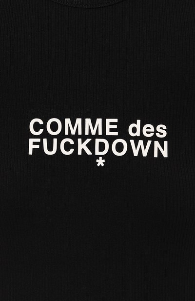 Хлопковое платье COMME DES FUCKDOWN черного цвета по цене 8280 руб., арт. CFABW00027, фото 5 Хлопковое платье COMME DES FUCKDOWN, арт. CFABW00027, фото 5