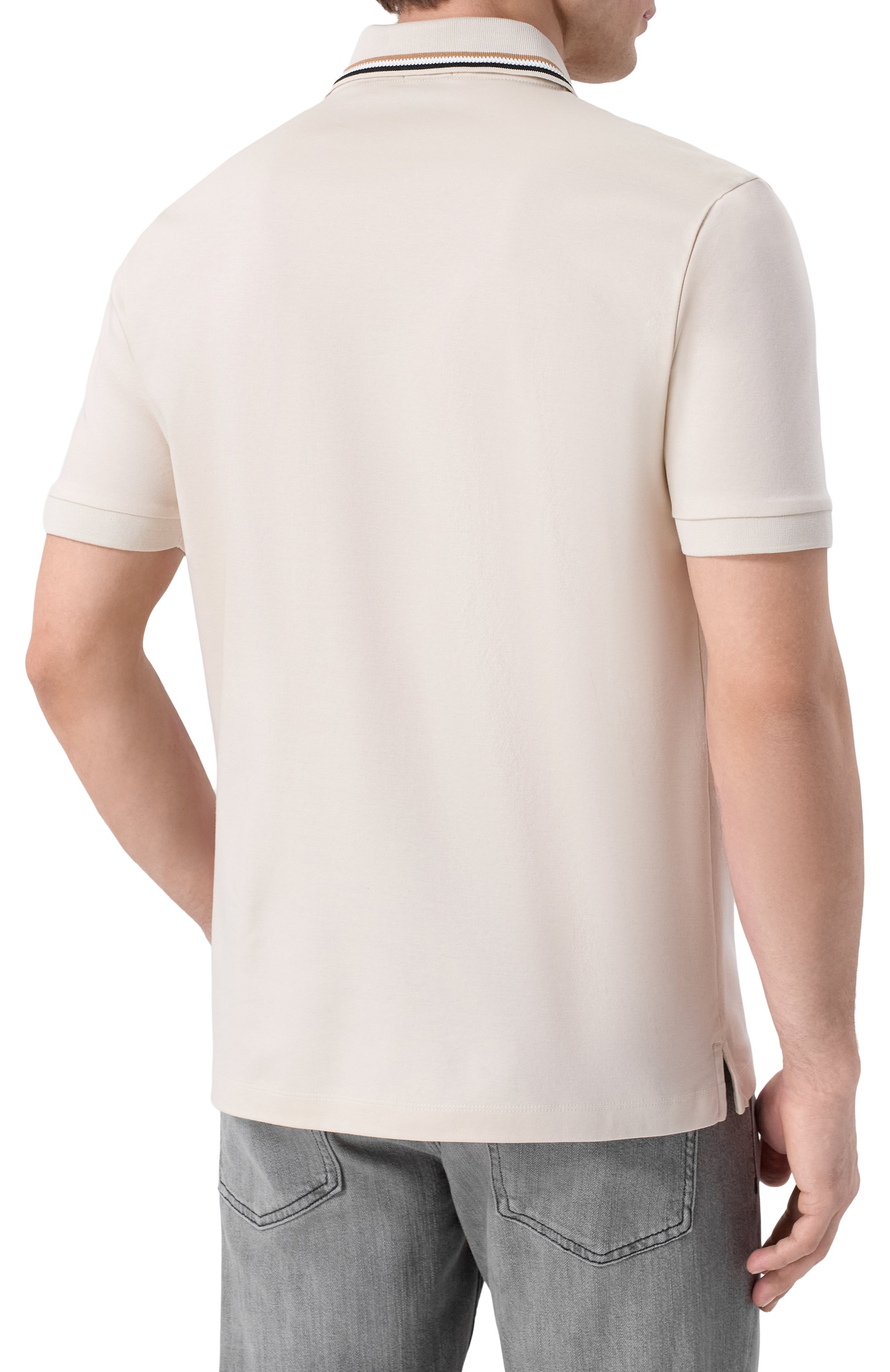 Хлопковое поло BOSS, арт. 50469360, фото 4