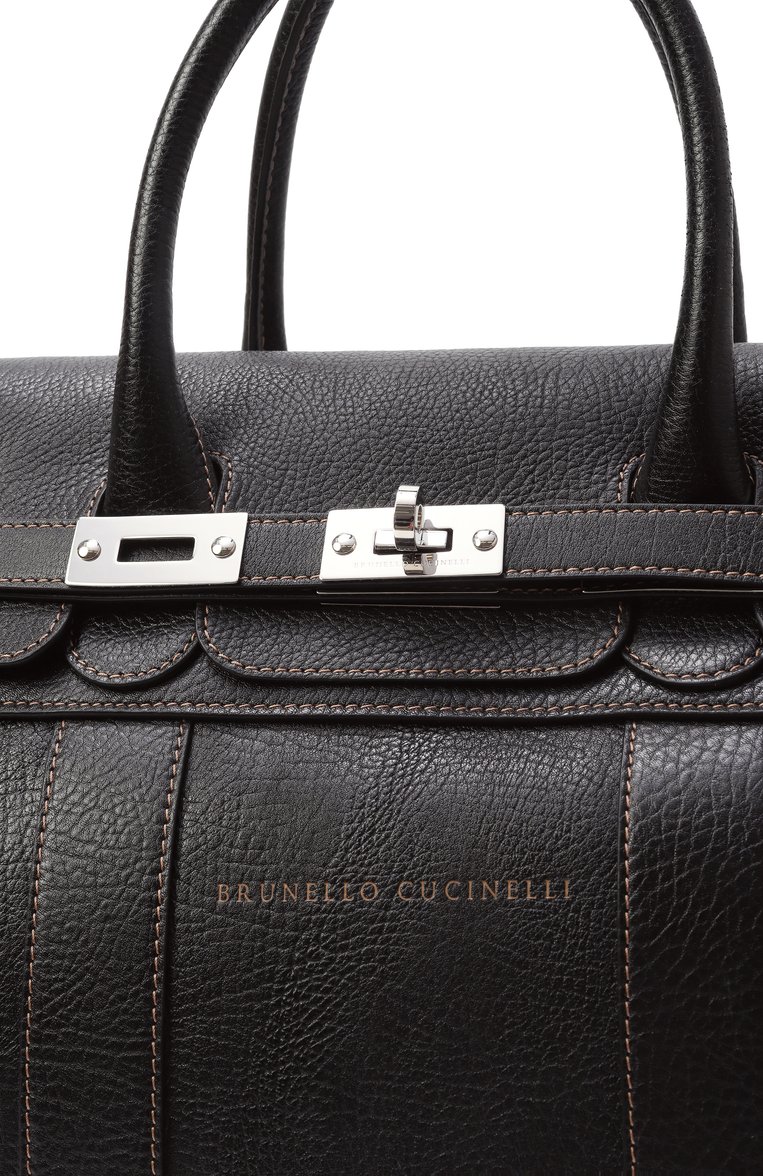 Мужская сумка country BRUNELLO CUCINELLI черного цвета, арт. MBZIBU071 | Фото 3 (Материал: Натуральная кожа; Размер: large)