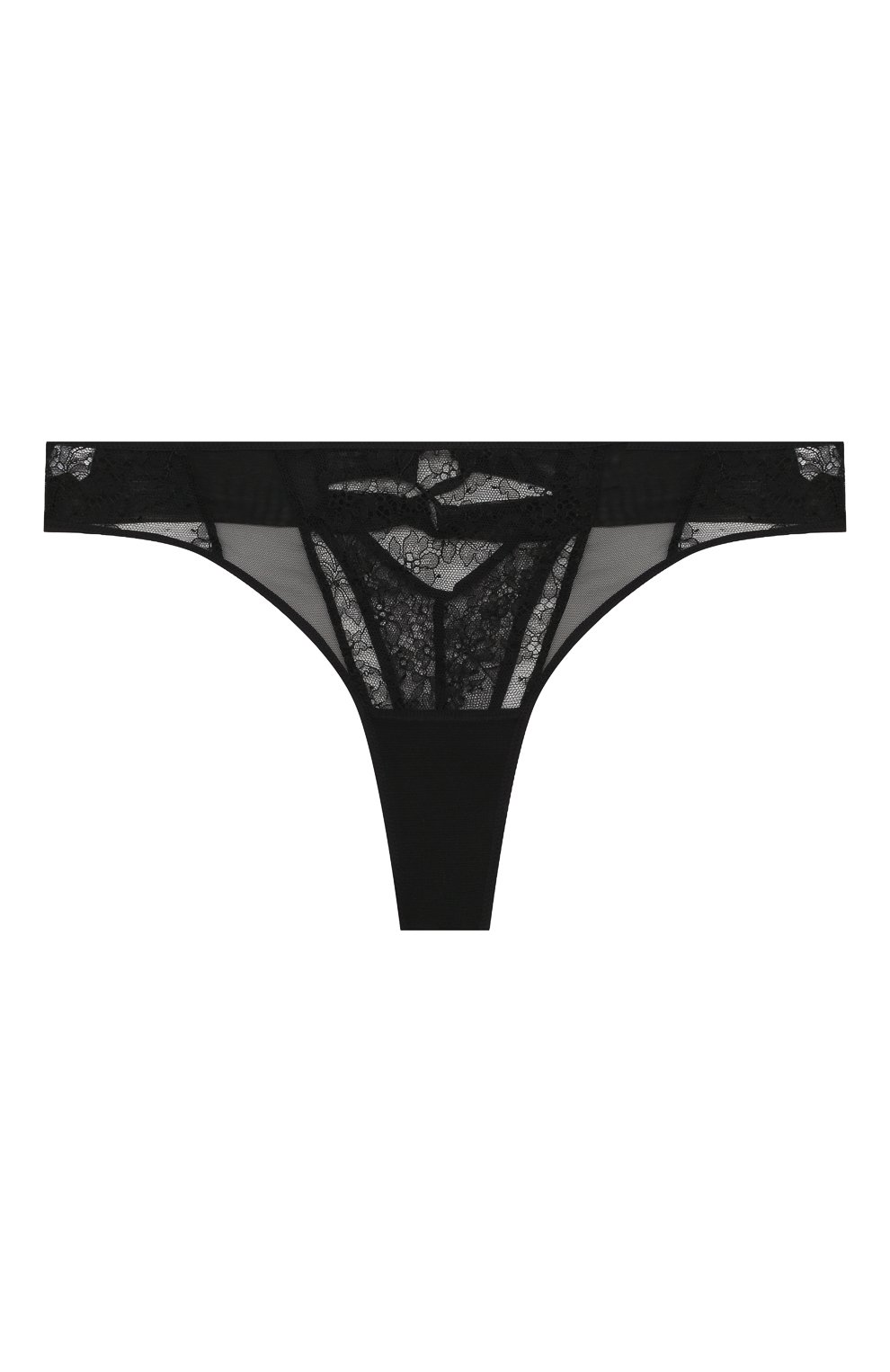 Трусы-стринги CHANTAL THOMASS черного цвета по цене 8190 руб., арт. T01F70, фото 1 Трусы-стринги CHANTAL THOMASS, арт. T01F70, фото 1