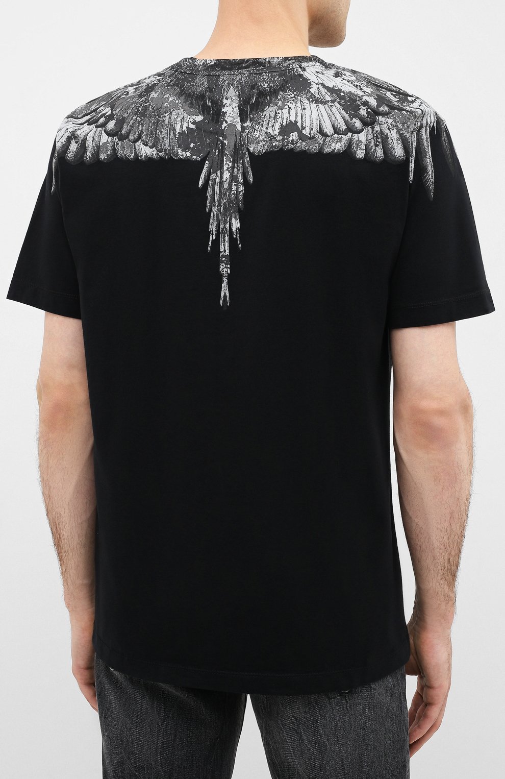 Хлопковая футболка MARCELO BURLON, арт. CMAA018E20JER002, фото 4