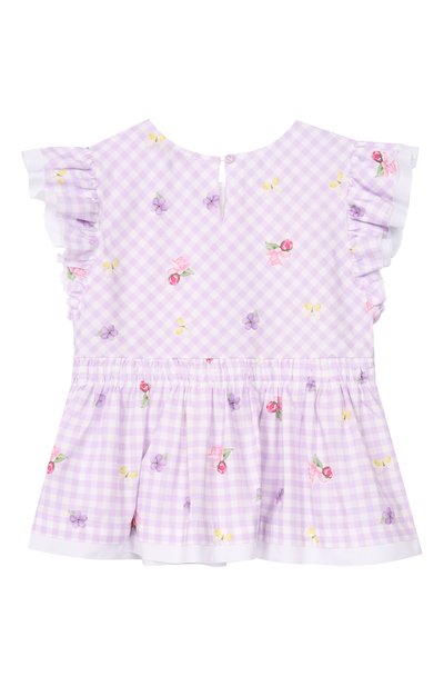 Хлопковая блузка MONNALISA, арт. 11G301, фото 2