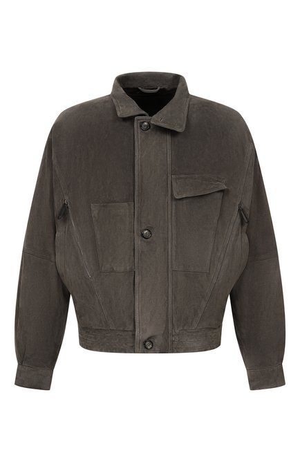 Мужской замшевый бомбер GIORGIO ARMANI, арт. GM004407/AF30029