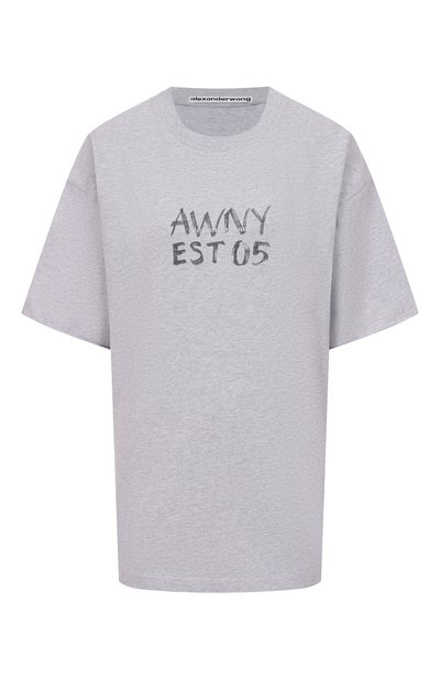 Женская хлопковая футболка ALEXANDER WANG, арт. UCC3251841