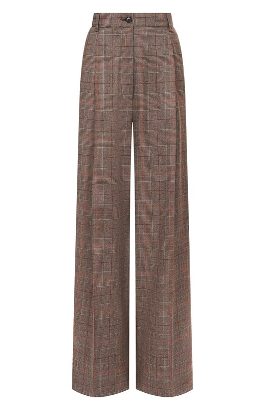 Шерстяные брюки Kiton D60101K0571G01 Коричневый D60101K0571G01