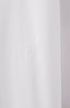Женская хлопковая рубашка JIL SANDER белого цвета, арт. J05DL0110/J45001 | Фото 6 (Рукава: Длинные; Драгоценные камн�и: Проставлено; Материал сплава: Проставлено; Длина (для топов): Удлиненные; Стили: Кэжуэл; Принт: Без принта; Женское Кросс-КТ: Рубашка-одежда; Материал внешний: Хлопок)