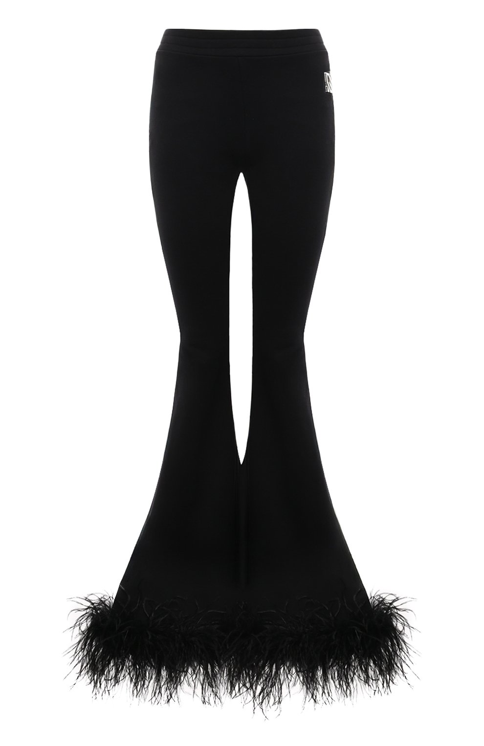 Хлопковые брюки с отделкой перьями GIUSEPPE DI MORABITO, арт. 02PSPA095P 02294, фото 1