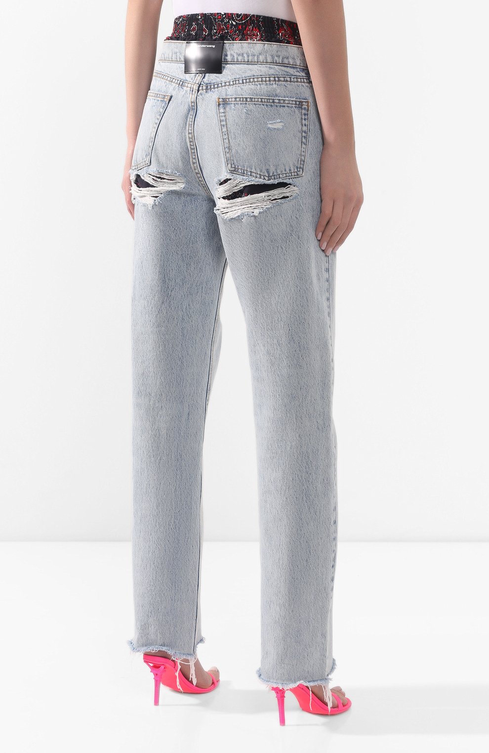 Джинсы ALEXANDERWANG.T синего цвета по цене 34300 руб., арт. 4DC1204572, фото 4 Джинсы ALEXANDERWANG.T, арт. 4DC1204572, фото 4