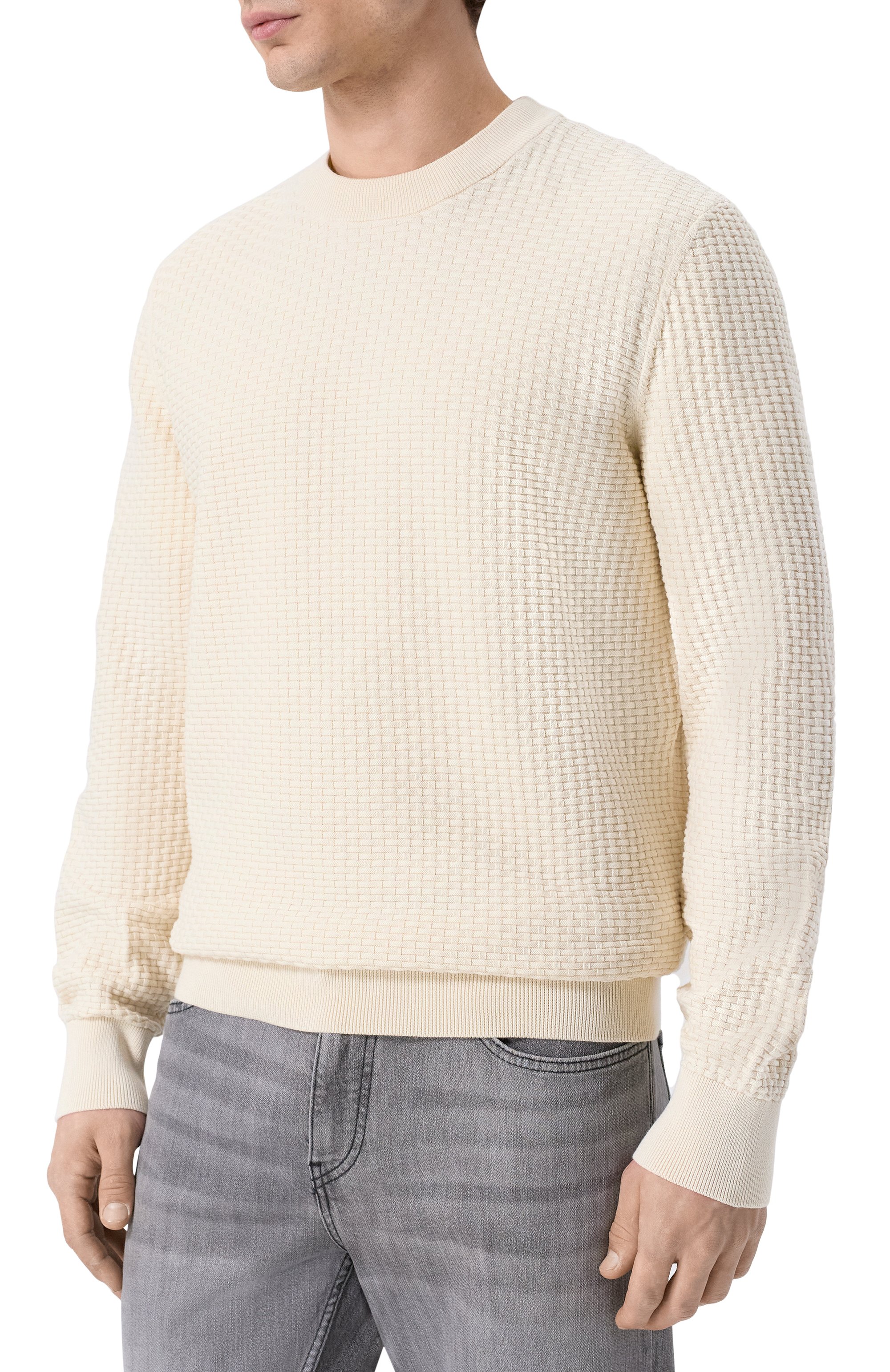 Хлопковый джемпер BOSS, арт. 50545283, фото 3