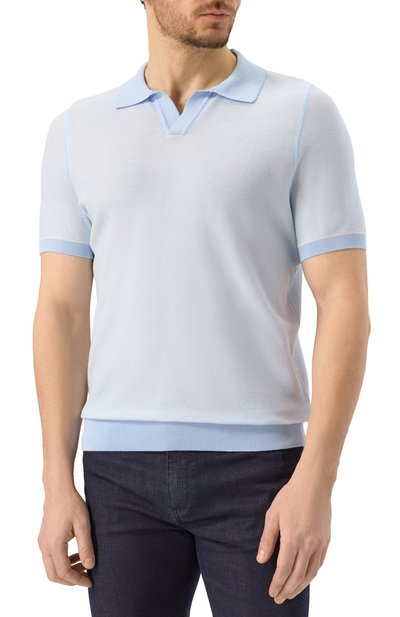 Поло из хлопка и лиоцелла BOSS, арт. 50537654, фото 3