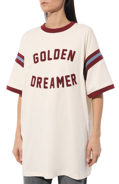 Хлопковая футболка GOLDEN GOOSE DELUXE BRAND, арт. GWP01450.P001205, фото 3