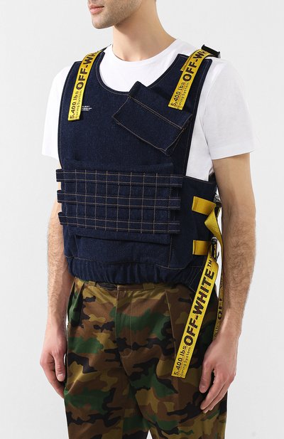 Джинсовый жилет OFF-WHITE, арт. 0MYE034S19C300018700, фото 3