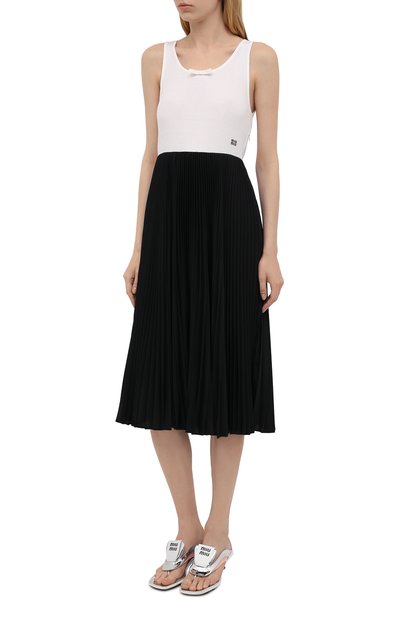 Хлопковое платье MIU MIU, арт. MJA812-1YJN-F0964, фото 3