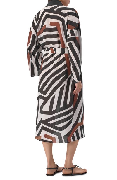 Шелковая туника MAX MARA, арт. OVATTE 2516221059, фото 4