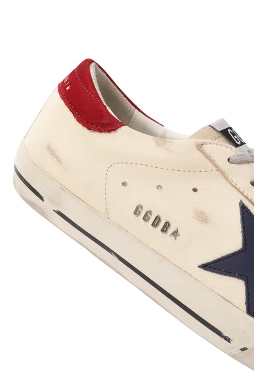 Кожаные кеды Super-Star Golden Goose Deluxe Brand GMF00101.F006839 Кремовый  GMF00101.F006839 Фото 7