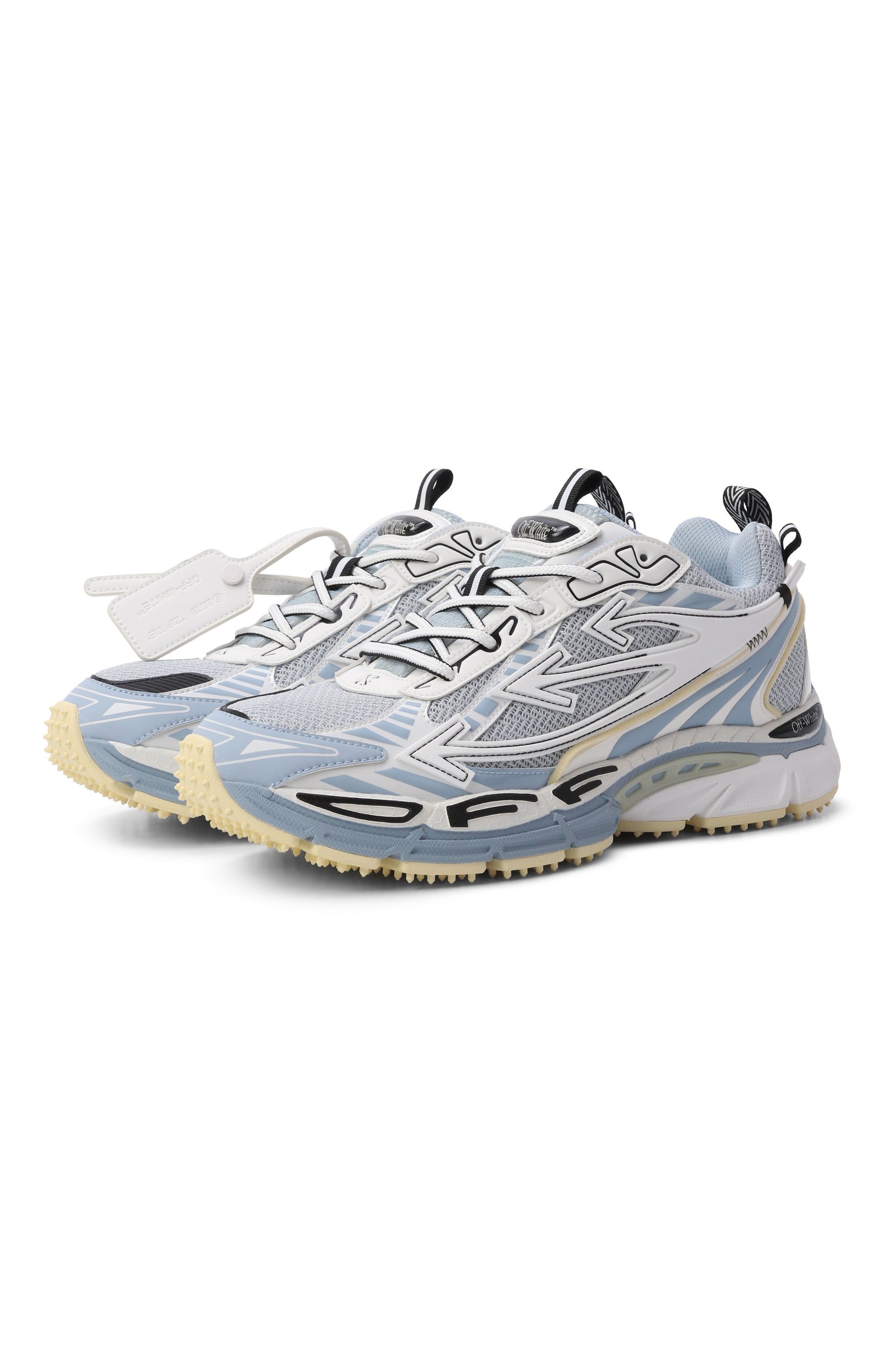 Комбинированные кроссовки be right back OFF-WHITE, арт. 0MIA295S26FAB001, фото 1