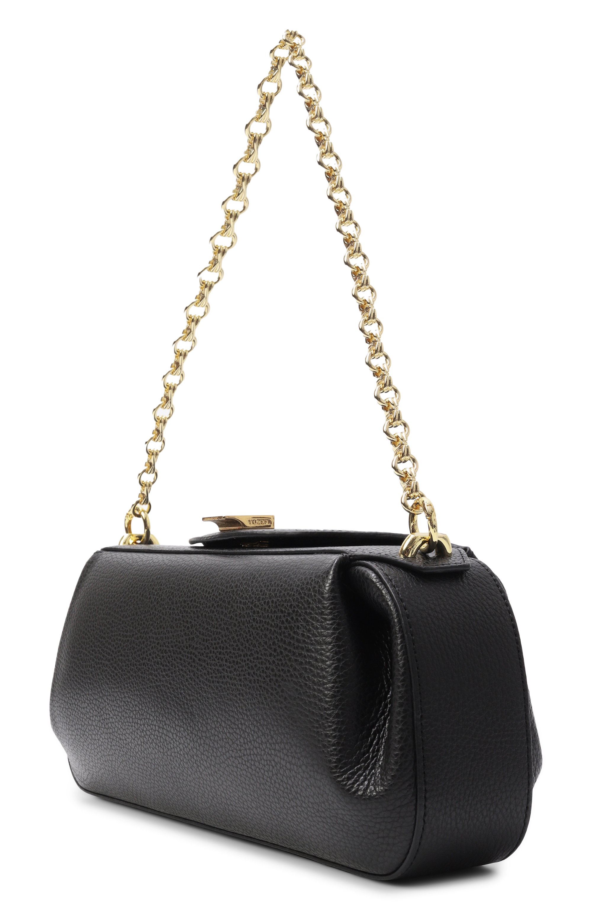 Сумка oyster clutch YUZEFI черного цвета по цене 68250 руб., арт. 0YSTER CLUTCH/PEBBLE GRAIN LEATHER, фото 4 Сумка oyster clutch YUZEFI, арт. 0YSTER CLUTCH/PEBBLE GRAIN LEATHER, фото 4