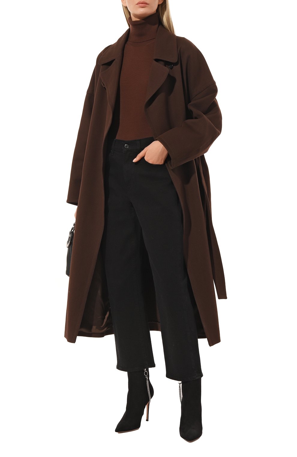 Замшевые ботильоны annie GIANVITO ROSSI черного цвета по цене 137500 руб., арт. G73694.15RIC.CASNER0, фото 2 Замшевые ботильоны annie GIANVITO ROSSI, арт. G73694.15RIC.CASNER0, фото 2