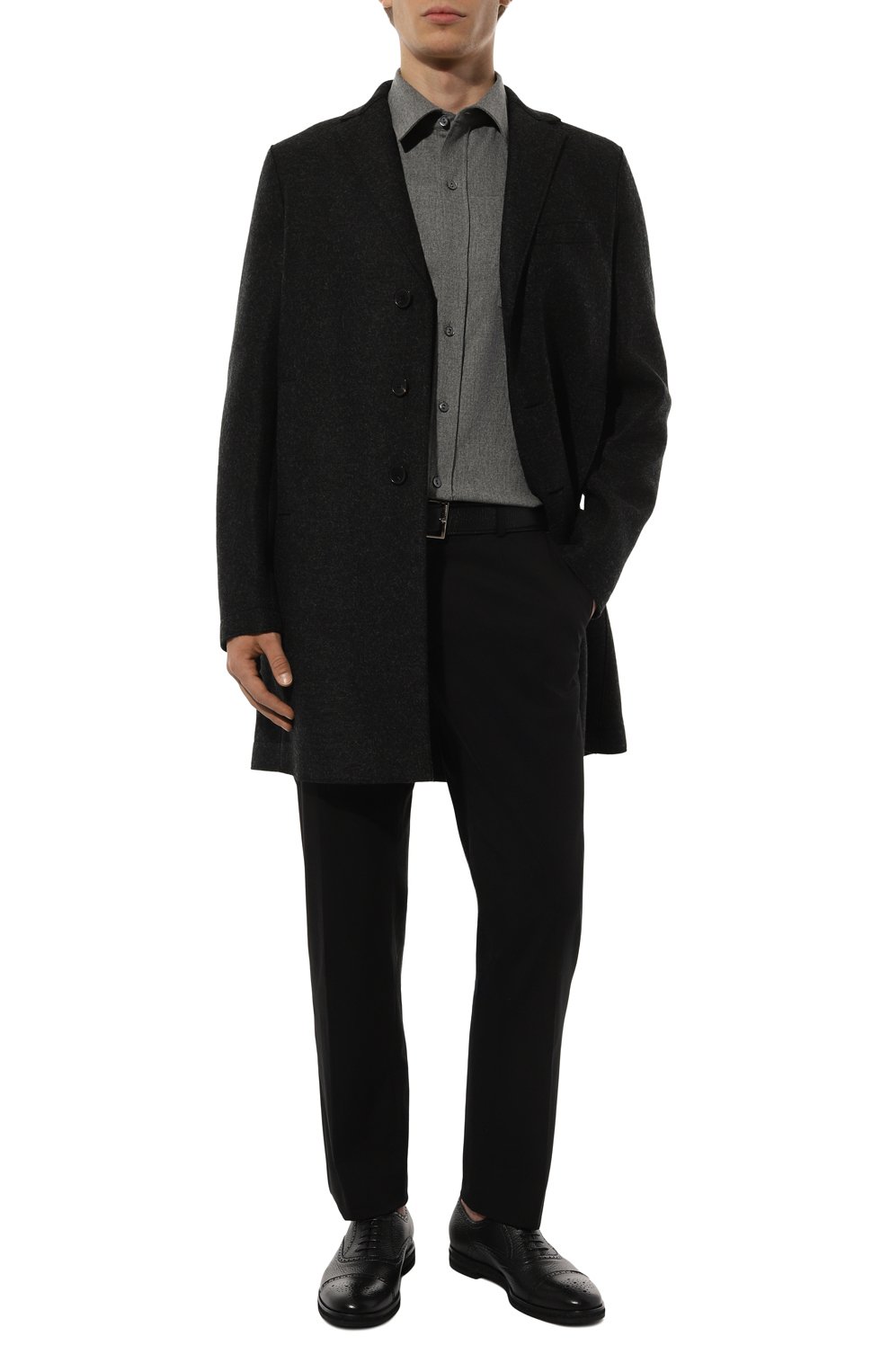 Кожаные оксфорды BARRETT черного цвета по цене 69950 руб., арт. 222U013.8, фото 2 Кожаные оксфорды BARRETT, арт. 222U013.8, фото 2