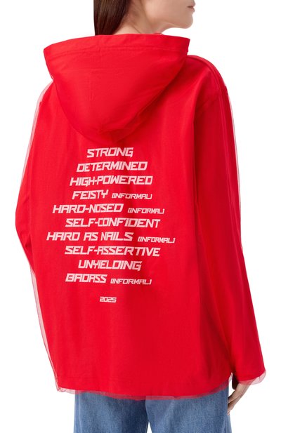 Хлопковое худи MSGM, арт. 3942MDM79D/257798, фото 4