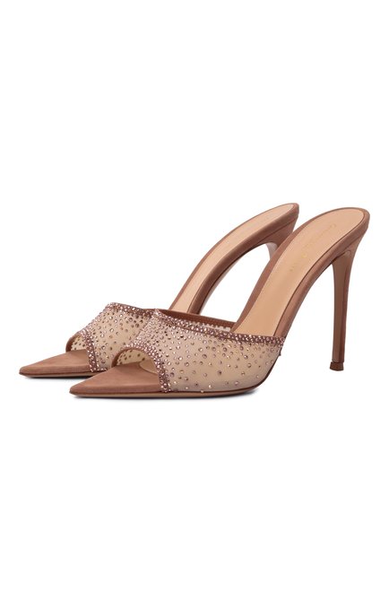 Женские комбинированные мюли rania 105 GIANVITO ROSSI, арт. G16730.15RIC.C0ZPRND