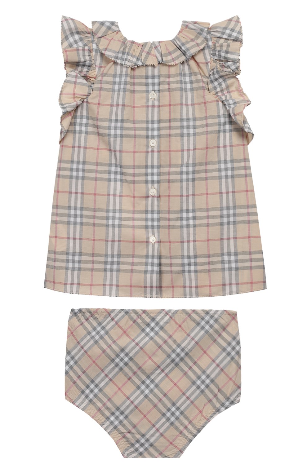 Комплект из хлопкового платья и трусов BURBERRY, арт. 8005338, фото 2
