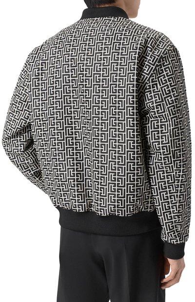 Двусторонний бомбер BALMAIN черно-белого цвета по цене 249500 руб., арт. GH1TFA27/XL26, фото 4 Двусторонний бомбер BALMAIN, арт. GH1TFA27/XL26, фото 4