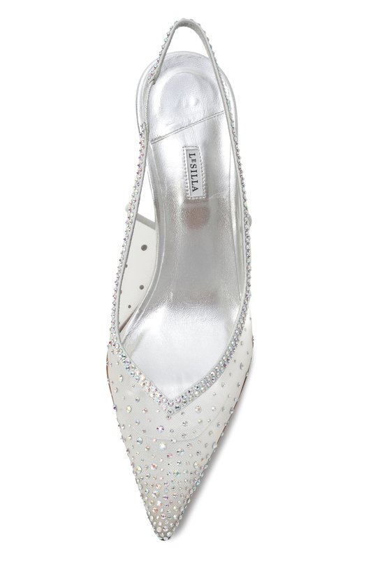 Текстильные туфли Nicole 80 Le Silla 4247D080BXPPWAS Серебряный  4247D080BXPPWAS Фото 6