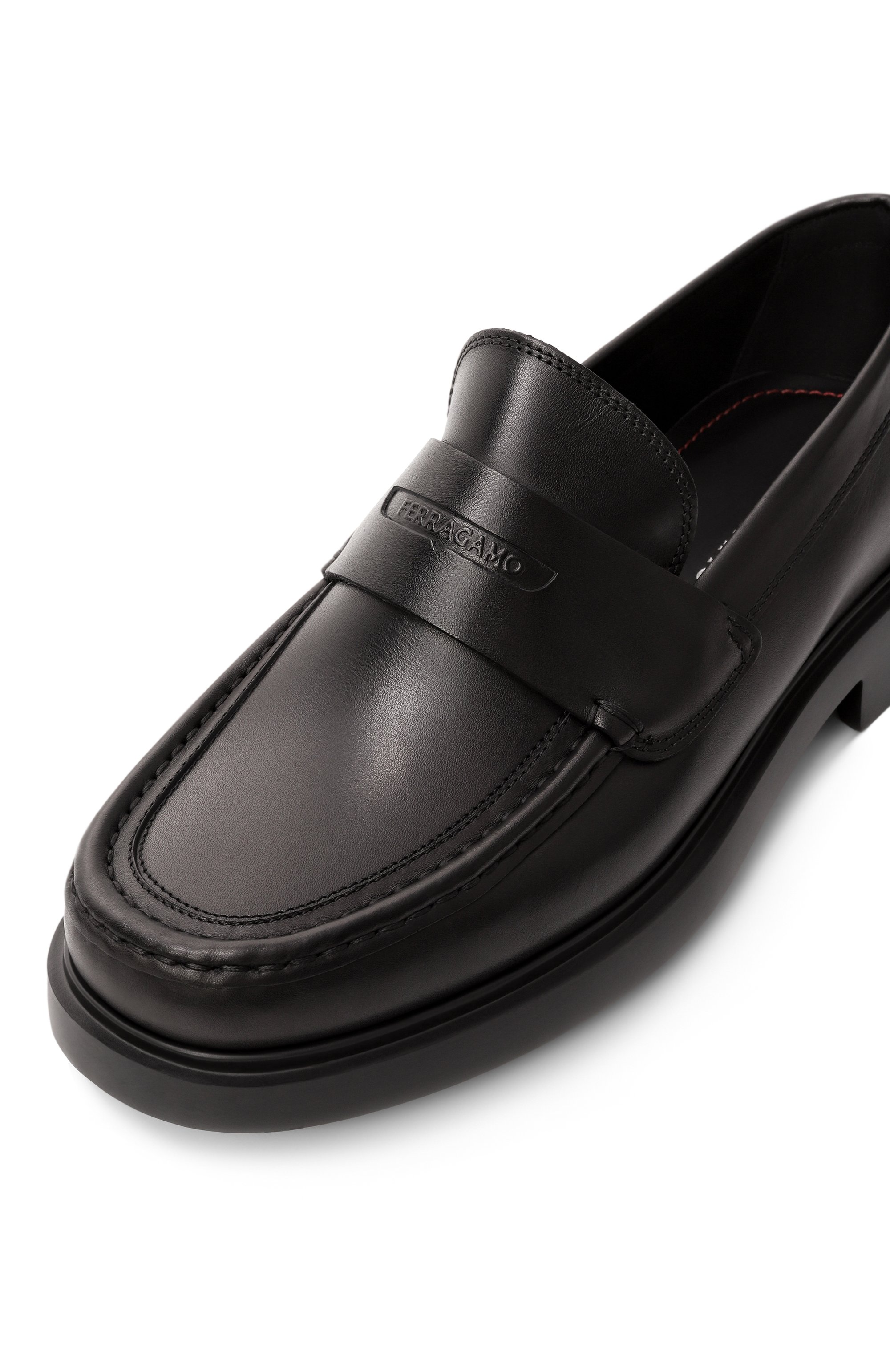 Кожаные пенни-лоферы FERRAGAMO, арт. 769147, фото 7