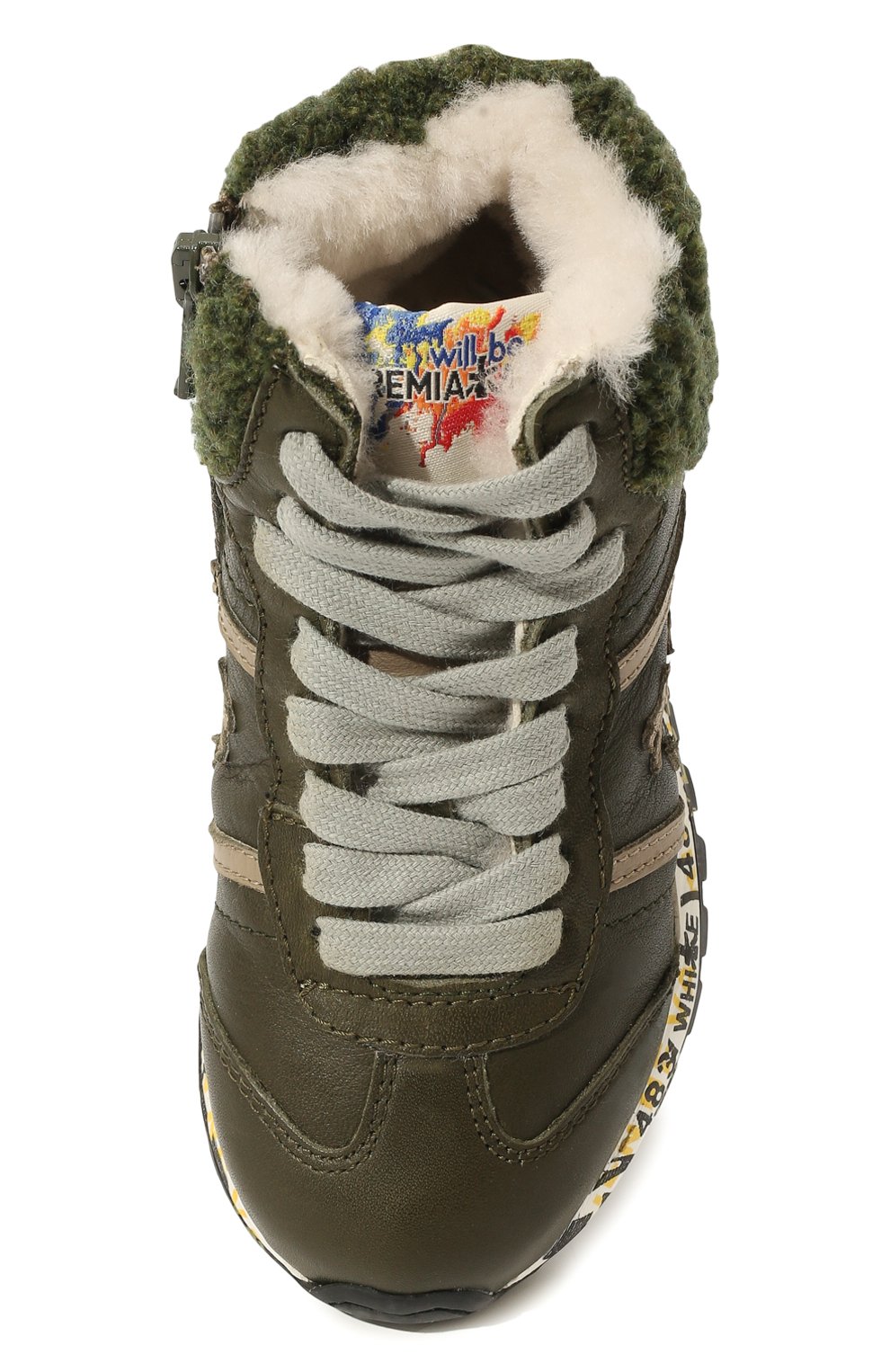 Высокие кроссовки из кожи PREMIATA WILL BE, арт. ADAM M/16M81804/T0D, фото 4