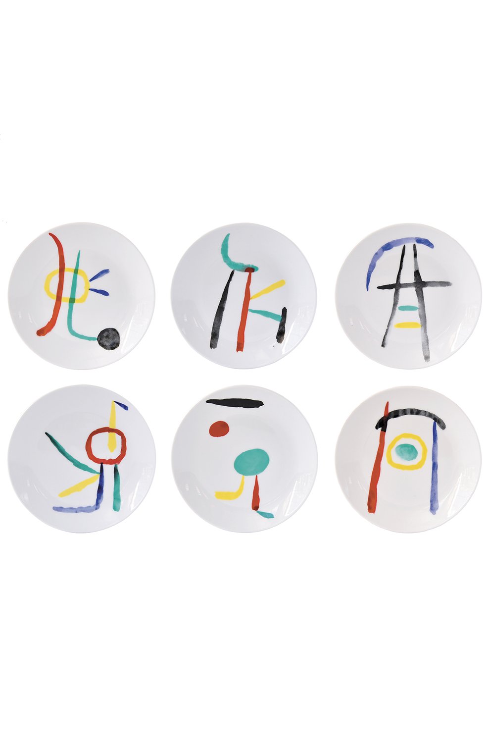 Набор из шести тарелок joan miro BERNARDAUD, арт. 1844/23355, фото 1