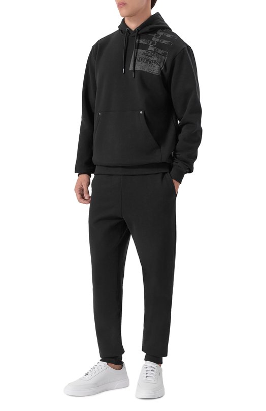 Хлопковый спортивный костюм Dirk Bikkembergs BMF1341 Чёрный BMF1341