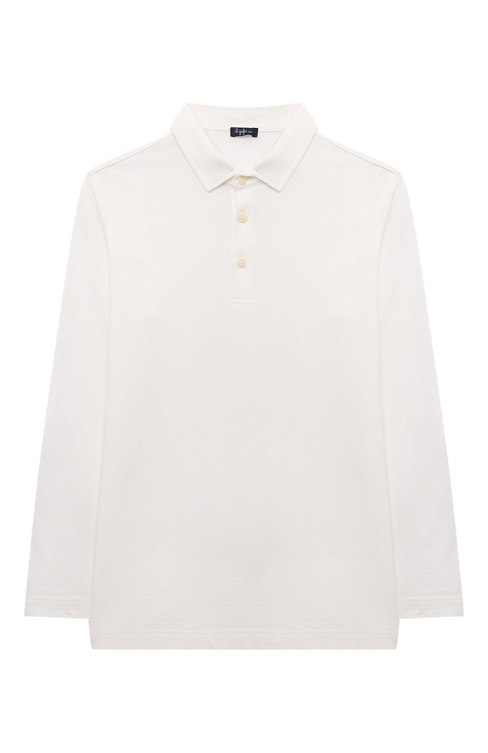 Хлопковое поло IL GUFO белого цвета по цене 8875 руб., арт. C0AP0032M0094/2A-4A, фото 1 Хлопковое поло IL GUFO, арт. C0AP0032M0094/2A-4A, фото 1