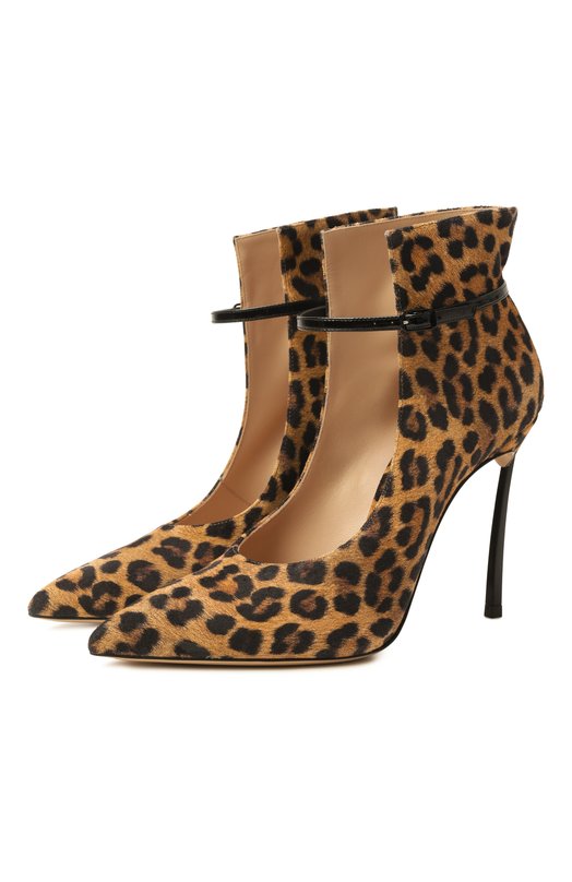 Замшевые туфли Malaysia Blade Casadei 1H038A100T/T0554 Леопардовый 1H038A100T/T0554