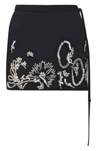 Женская юбка с отделкой стразами DRIES VAN NOTEN, арт. 010602/3210