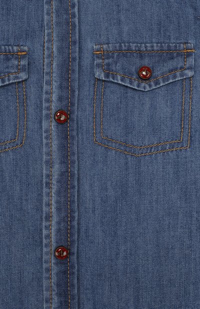 Джинсовая рубашка с накладными карманами GUCCI, арт. 499965/XD719, фото 3