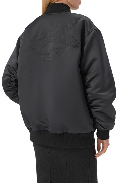 Бомбер DOLCE & GABBANA черного цвета по цене 310000 руб., арт. F9S63Z/GDC6Q, фото 4 Бомбер DOLCE & GABBANA, арт. F9S63Z/GDC6Q, фото 4